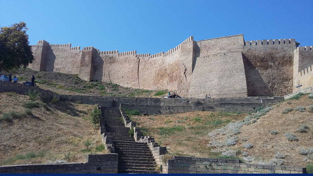 The famous fortress in Derbent is also a UNESCO World Heritage site