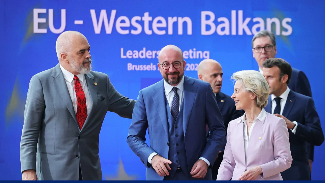European and Western Balkan leaders at the EU-Western Balkans Leaders Meeting in Brussels