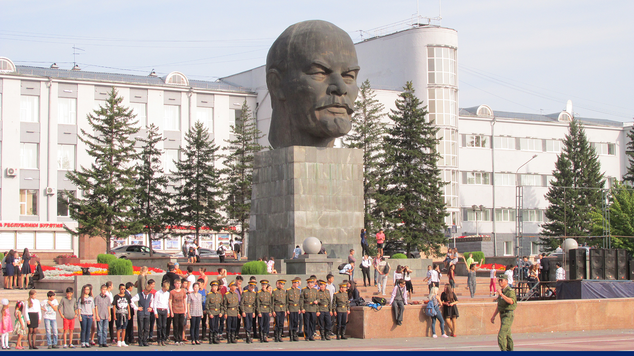 The largest Lenin head statue in Ulan Ude.