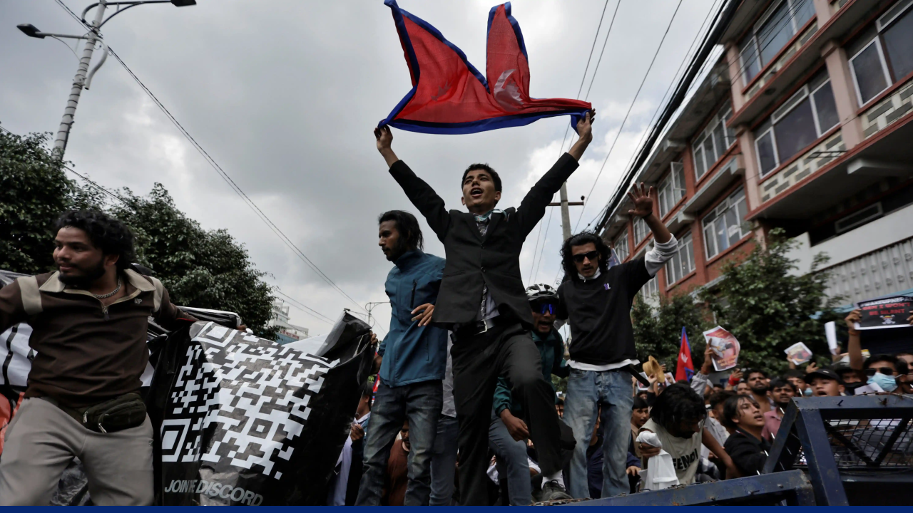 Teenagers and young adults in Nepal stormed a security building near Parliament after the government banned major social media platforms, prompting police to disperse the crowd with rubber bullets and water cannons