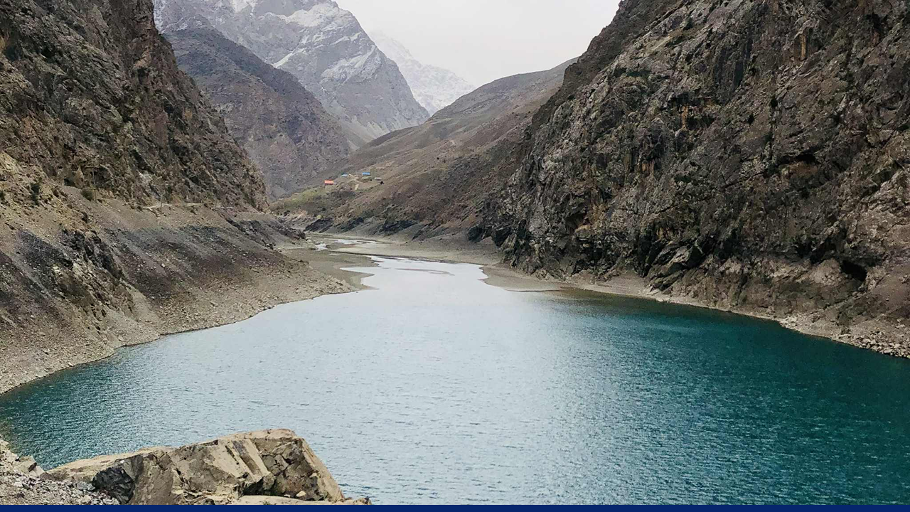 One of the Seven Lakes in Tajikistan, a country with the "upstream advantage" due to its high-altitude glacial rivers and water-rich mountain terrain